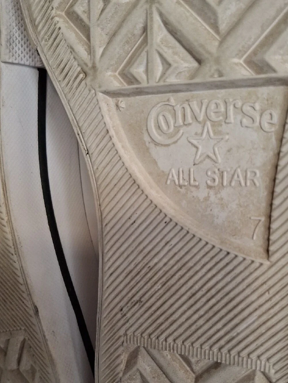 Converse Women's Leather White High Top Platform Sneakers with Black Stripe